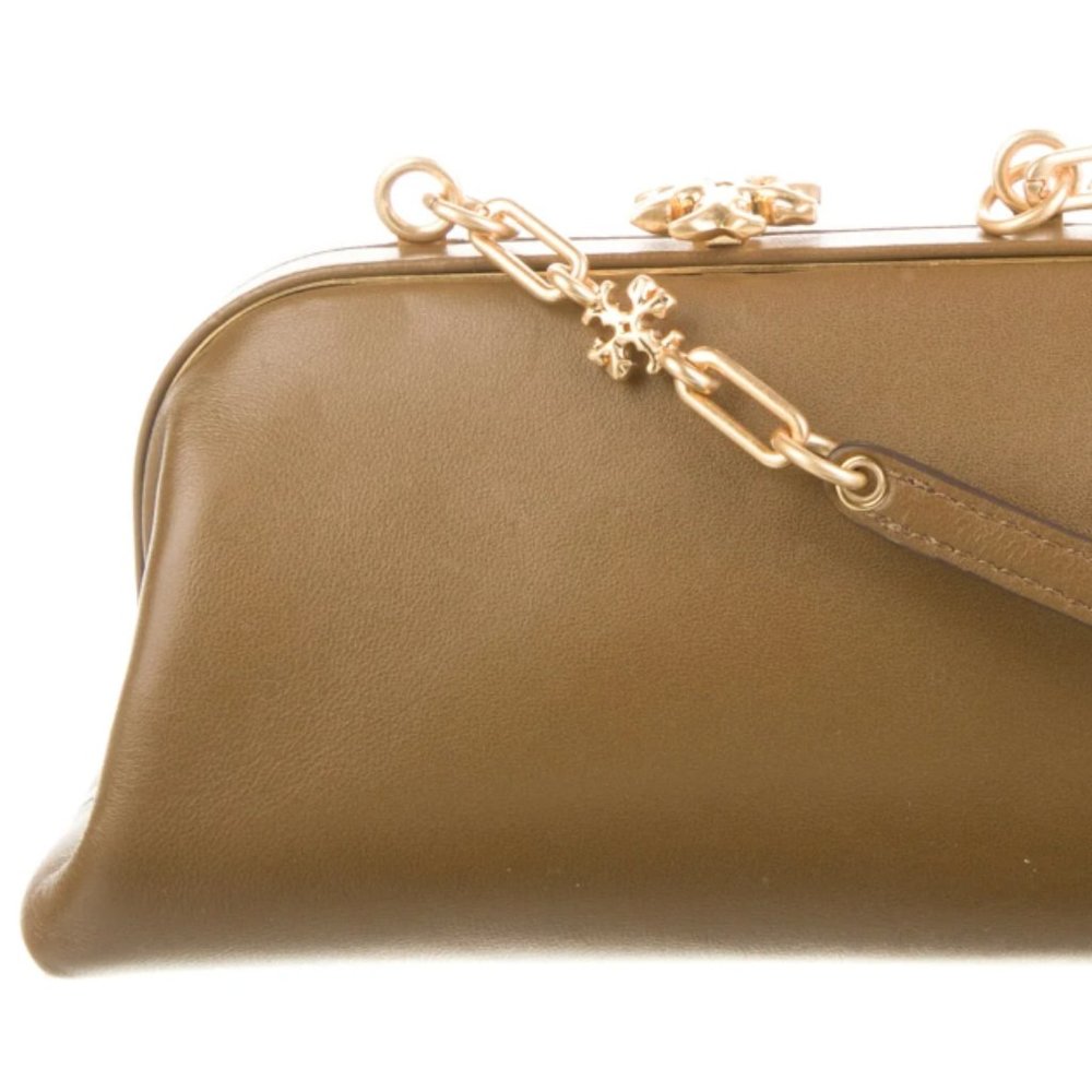 Tory Burch Brown sugar Cleo Leather Crossbody Bag tote
